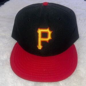 🔥🖤💛 Pittsburgh Pirates 59FIFTY Cap Size 8 - Official MLB On-Field Hat 🔥